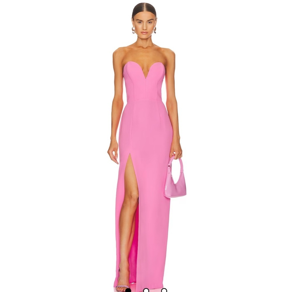 Amanda Uprichard x REVOLVE Cherri Gown in Shocking Pink